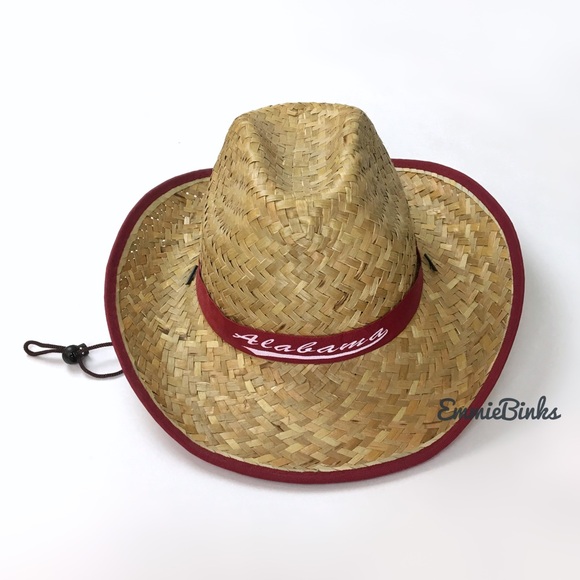 New Unisex University Of Alabama Paper Straw Cowboy Hat - Picture 2 of 12